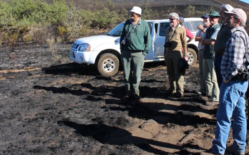 William (far left) on a site visit to the GFW Node Cathedral Peak LTER site, with Terry Everson, Ed Granger, Colin Everson (SAEON), Steve McCain and Tim O'Connor (SAEON).